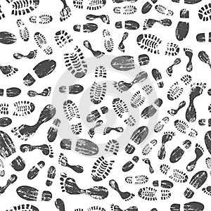 Footprints Repeating Background