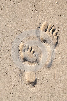 Footprints in the sand