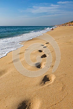 Footprints On Sand