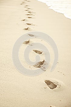 Footprints in the sand