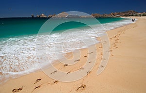 Footprints in the Sand in Cabo