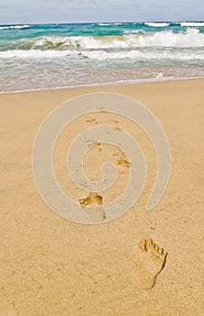 Footprints to the sea