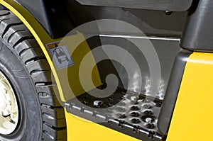 Footstep of a forklift