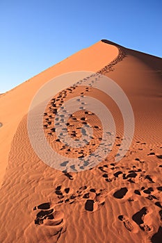 Footsteps on dune