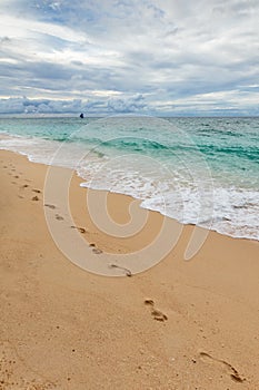 Footsteps on the sand