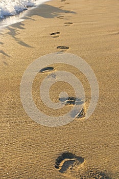 Footsteps in the sand