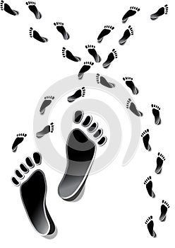 Footsteps stickers