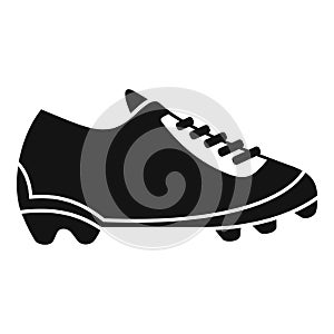 Footwear boot icon simple vector. Soccer shoe