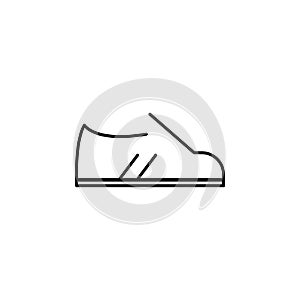 footwear icon. Element of school icon for mobile concept and web apps. Thin line footwear icon can be used for web and mobile