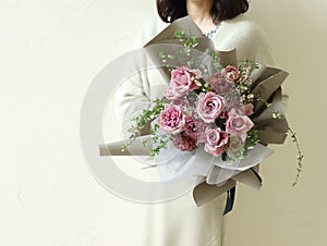 foral arrangement and pretty woman photo