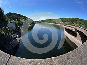 Foray into the Okertalsperre in northern Harz in the state of Lower Saxony