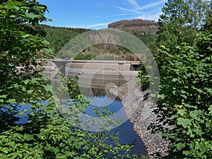 Foray into the Okertalsperre in northern Harz in the state of Lower Saxony