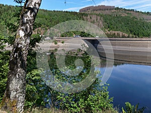 Foray into the Okertalsperre in northern Harz in the state of Lower Saxony