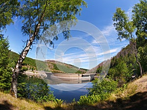 Foray into the Okertalsperre in northern Harz in the state of Lower Saxony