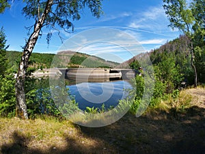 Foray into the Okertalsperre in northern Harz in the state of Lower Saxony