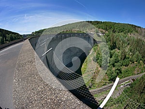 Foray into the Okertalsperre in northern Harz in the state of Lower Saxony