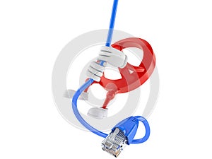 Forbidden character swinging on network cable