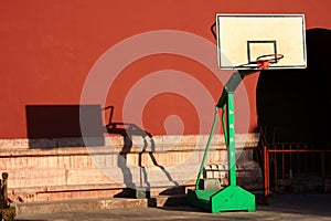 Forbidden city basketball stands photo