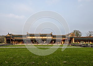 Forbidden city behind the Palace of Supreme Harmony, Imperial City inside the Citadel, Hue, Vietnam