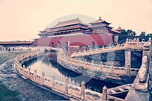 Forbidden city in beijing, China.