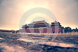 Forbidden city in beijing, China.
