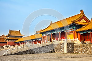 In the Forbidden City in Beijing China