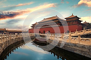 Forbidden City in Beijing ,China. Forbidden City is a palace com