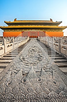 In the Forbidden City in Beijing