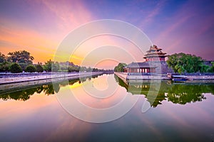 Forbidden City moat in Beijing