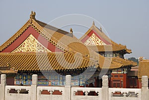 Forbidden city roofs