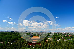 Forbidden city and Skyline of beijing