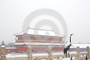 The Forbidden City in the Snow