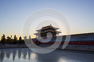 Forbidden City in sunrise, Beijing