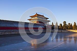 Forbidden City in sunrise, Beijing