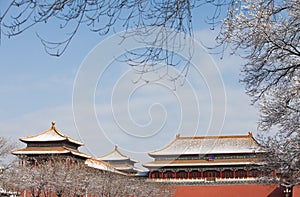 Forbidden City in winter