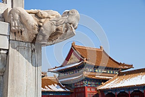 Forbidden City in winter