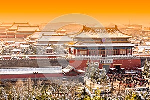 The Forbidden City in winter, Beijing