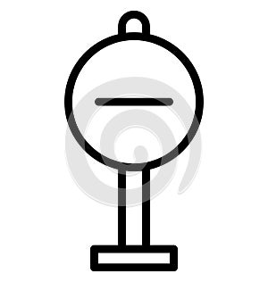 Forbidden Isolated Vector Icon that can be easily modified or edited