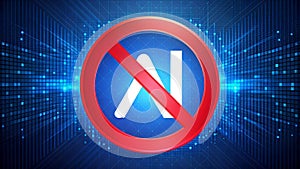 Forbidden Knowledge: A Digital Canvas Depicting the Banishment of Artificial Intelligence  generative AI