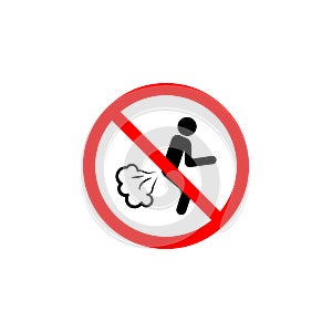 Forbidden poop icon on white background can be used for web, logo, mobile app, UI UX