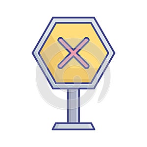 Forbidden sign  Vector Icon which can easily modify or edit