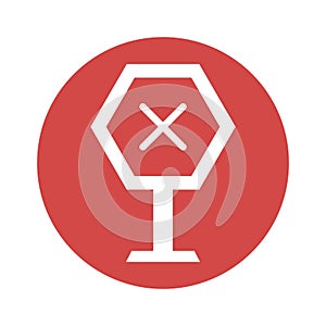 Forbidden sign  Vector Icon which can easily modify or edit
