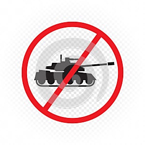 forbidden tanks move war sign symbol