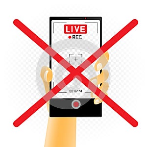 forbidden to record live broadcast video