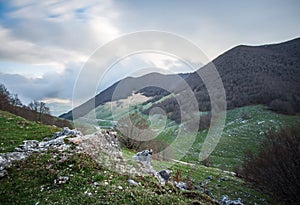 Forca d`Acero, access to Parco Nazionale d`Abruzzo, Italy