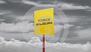 Force Majeure in a clouds concept