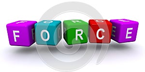 Force word block on white