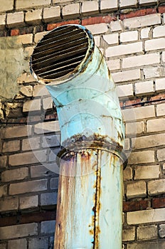 Forced-type ventilation duct outlet