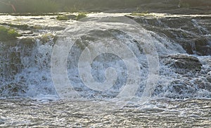 Forceful Flow of Water with Bright Sunlight - Flood