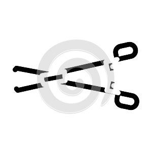 forceps surgeon glyph icon vector illustration